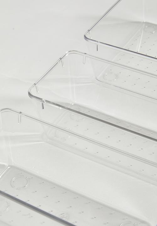 Maisonware - 25pc Clear Drawer Organizers set