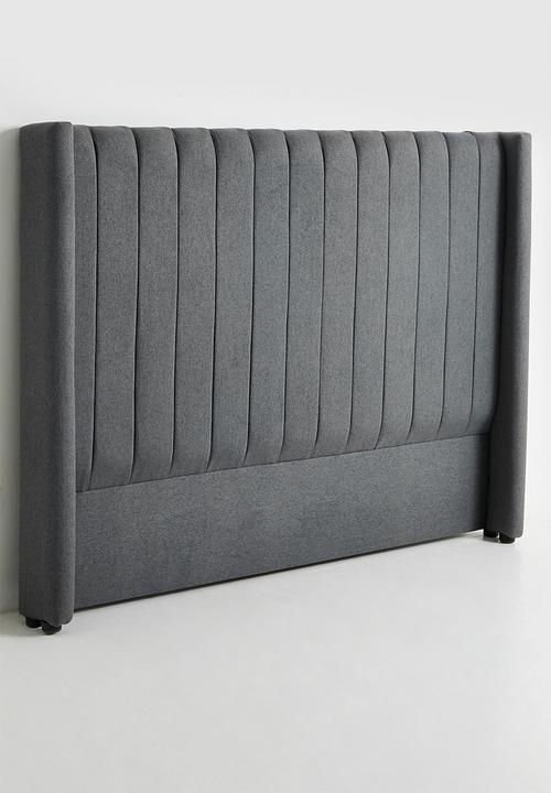 Sixth Floor - Rio ribbed headboard - dark grey