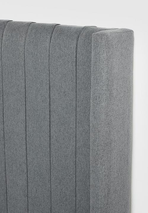Sixth Floor - Rio ribbed headboard - dark grey