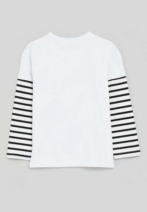 Pop Candy - Twofer t-shirt - white & black