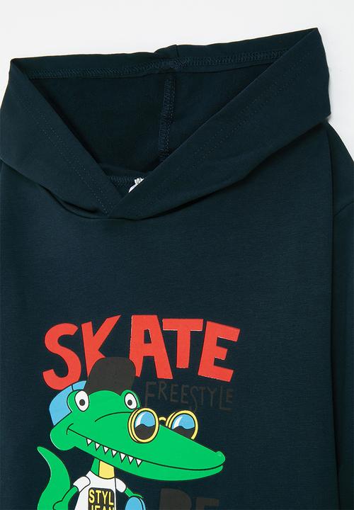 Pop Candy - Skater croc hoodie - black