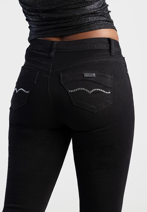 SISSY BOY - Avery Mid-Waist Basic Skinny - Black