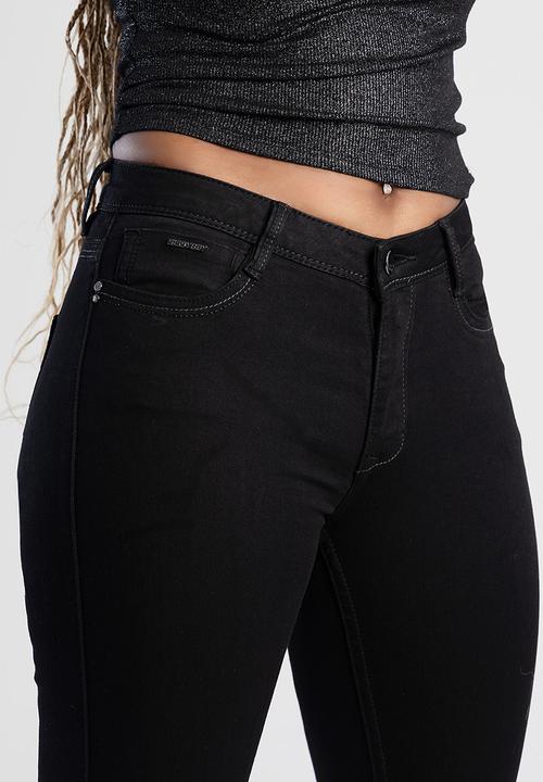 SISSY BOY - Avery Mid-Waist Basic Skinny - Black