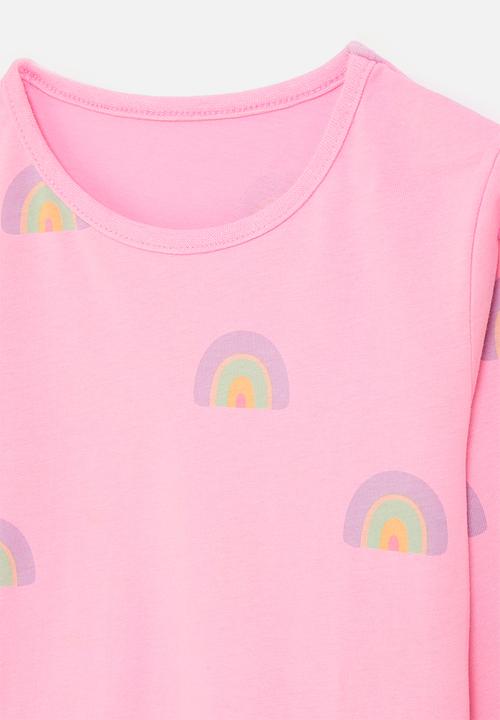 Pop Candy - Long sleeve tee - pink/rainbow