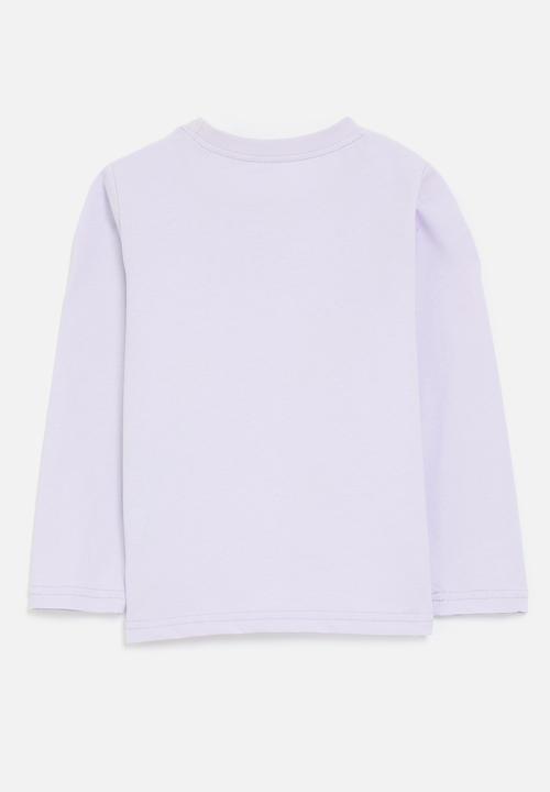 Pop Candy - Merrow edged graphic sweatshirt - purple