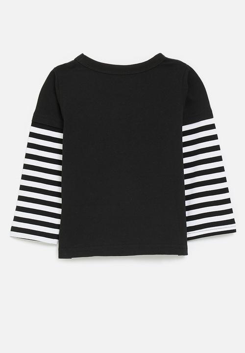 Pop Candy - Lucky boy tee - white/black