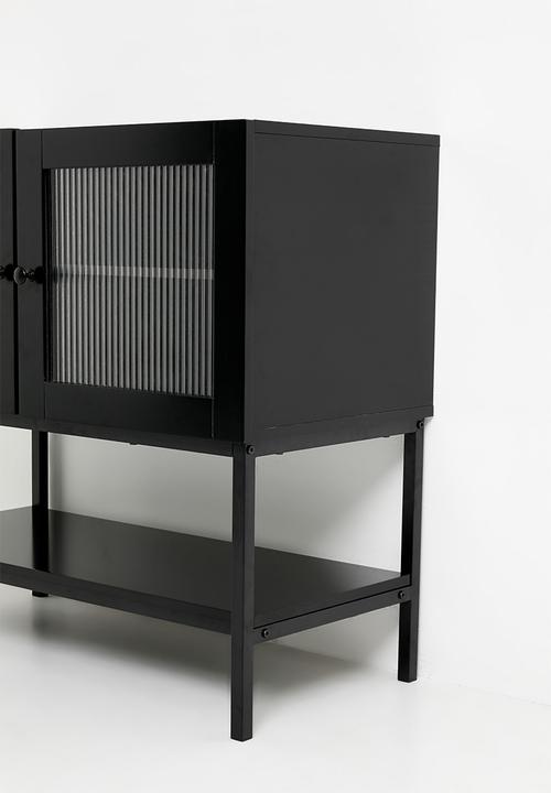 Sixth Floor - Vena 2 door cabinet - black