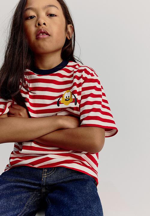 H&M - Oversized printed t-shirt -red pluto