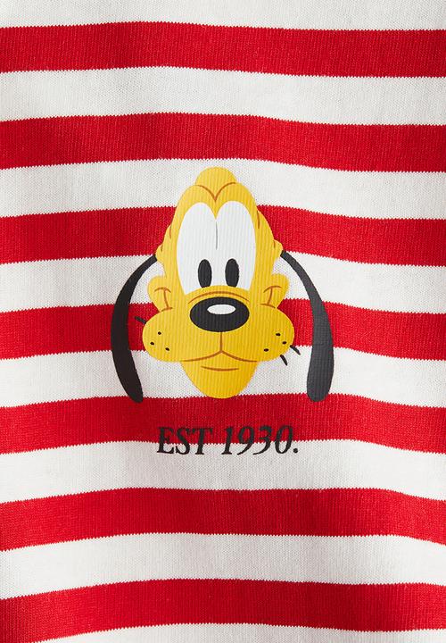 H&M - Oversized printed t-shirt -red pluto