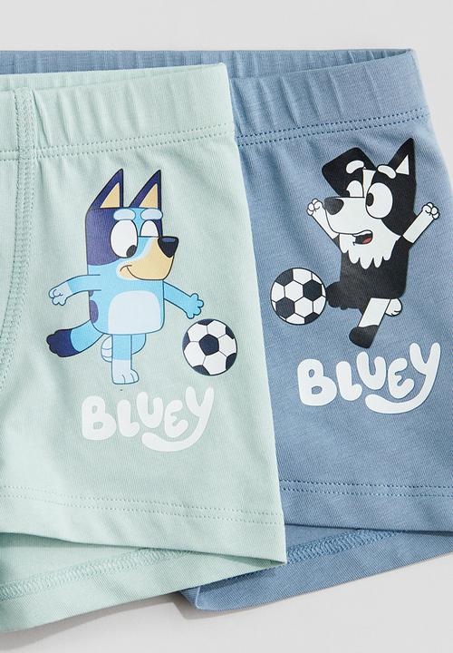 H&M - 5-pack trunks - blue bluey