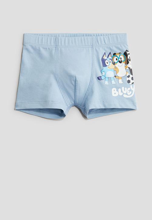 H&M - 5-pack trunks - blue bluey