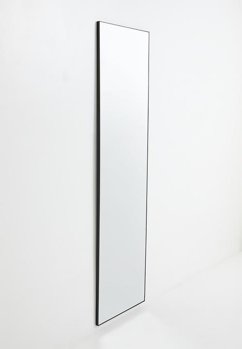 Sixth Floor - Full Length Rectangle Mirror - Black