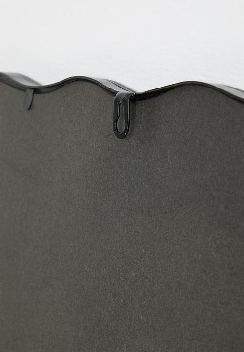 Sixth Floor - Iron Wavy Mirror - Black