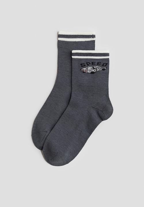 H&M - 7-Pack socks - grey cars