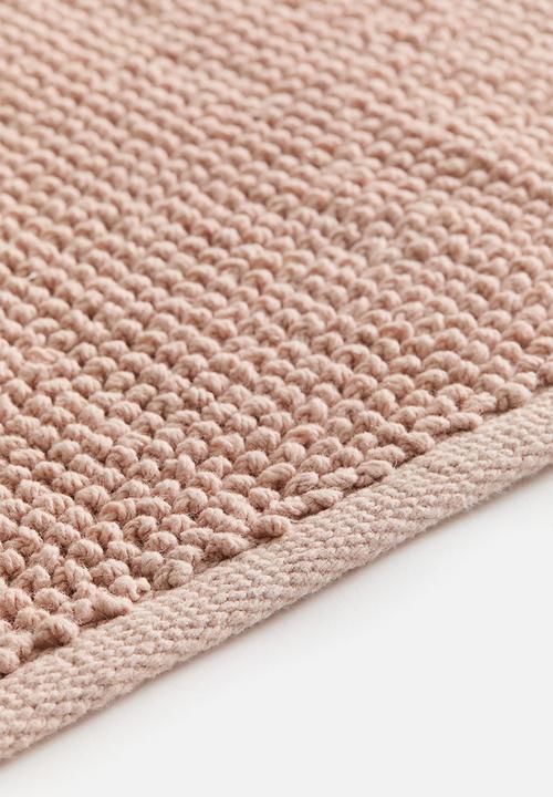 H&M - Cotton bath mat -  old rose