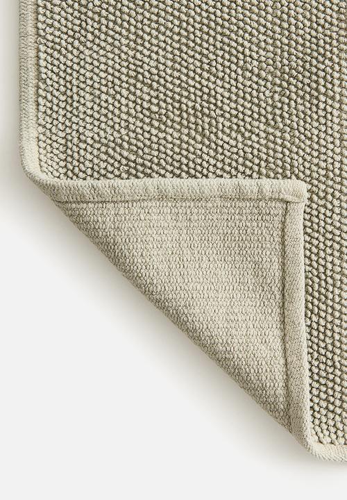 H&M - Cotton bath mat - sage green