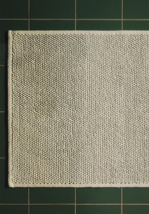 H&M - Cotton bath mat - sage green