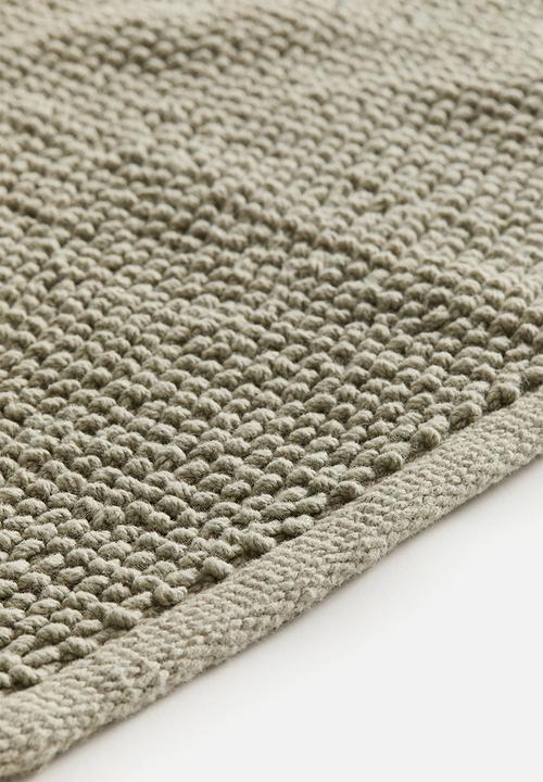 H&M - Cotton bath mat - sage green