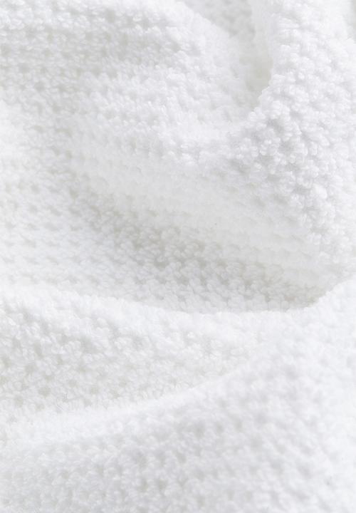 H&M - Cotton terry bath sheet - white