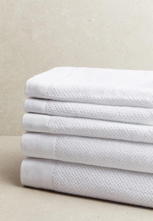 H&M - Cotton terry bath sheet - white