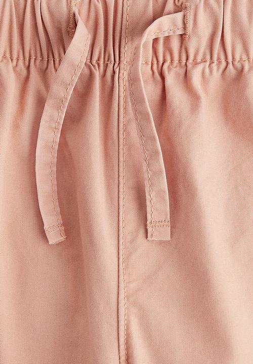 H&M - Barrel-leg cotton trousers - peach
