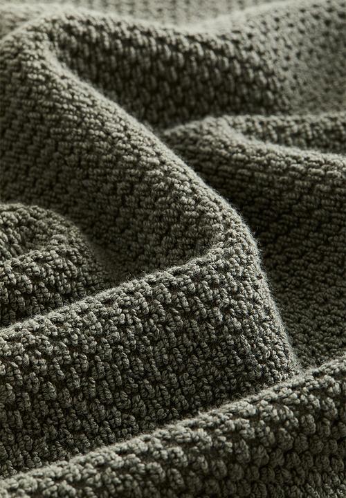 H&M - Cotton terry bath sheet - dark green