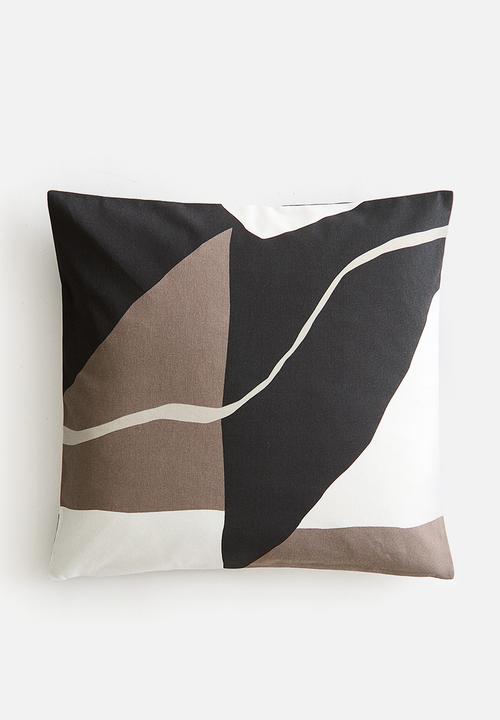 H&M - Patterned cushion cover -mole/colour block 