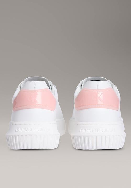 Calvin Klein - Chunky Cupsole Leather - Bright White/Sweet Pink