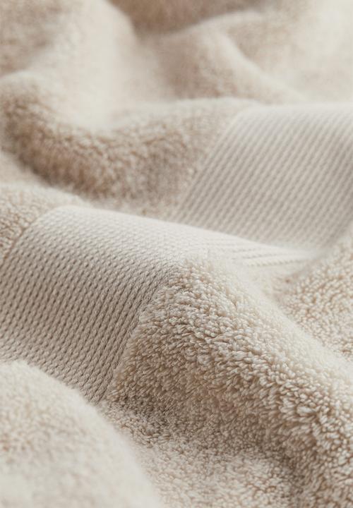 H&M - Soft terry bath sheet - light beige