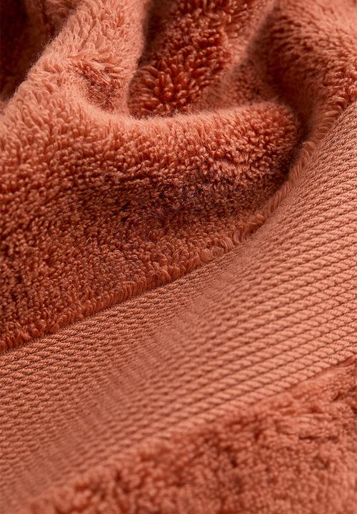 H&M - Soft terry bath sheet - red,orange
