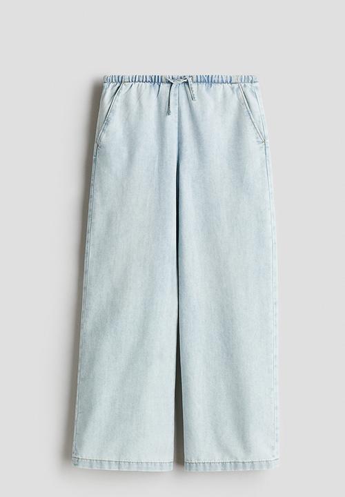 H&M - Wide leg jeans - light denim blue