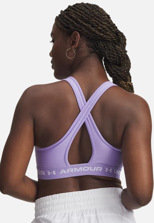 Under Armour - Crossback Mid Bra - Purple