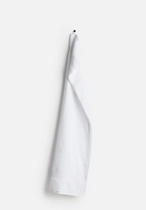 H&M - Soft terry bath towel - white