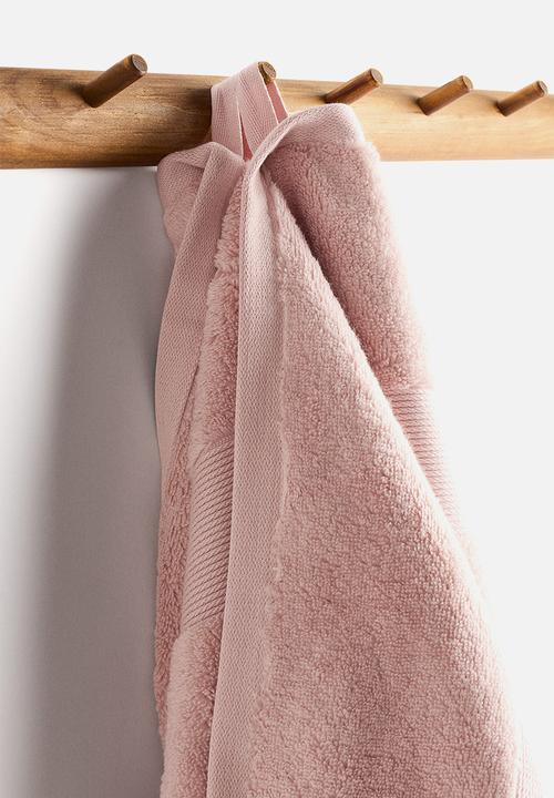 H&M - Soft terry bath towel - powder pink 