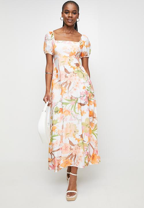 MILLA - Orange floral dress - orange multi