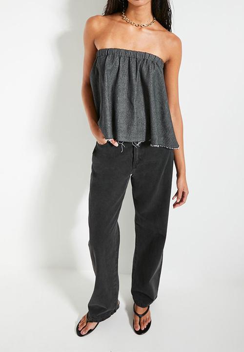 Superbalist - Denim bandeaux - black