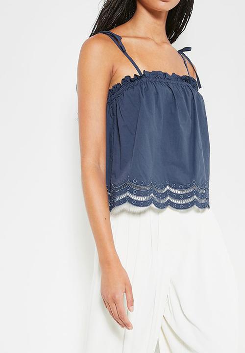 Superbalist - Lazer cut camie - navy