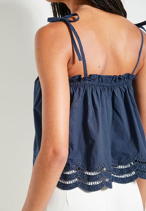 Superbalist - Lazer cut camie - navy