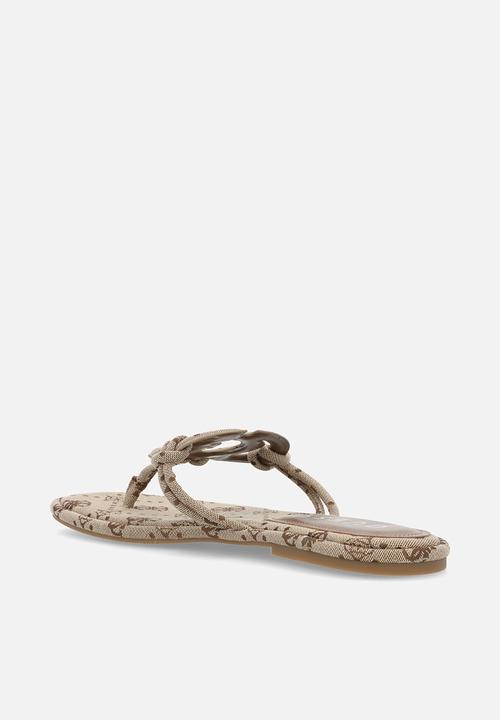 GUESS - Jacquard t-bar - brown