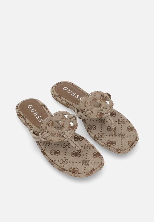 GUESS - Jacquard t-bar - brown