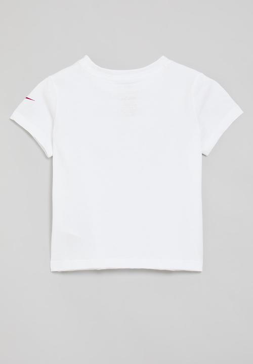 Nike - Nike swoosh on pointe graphic tee - white