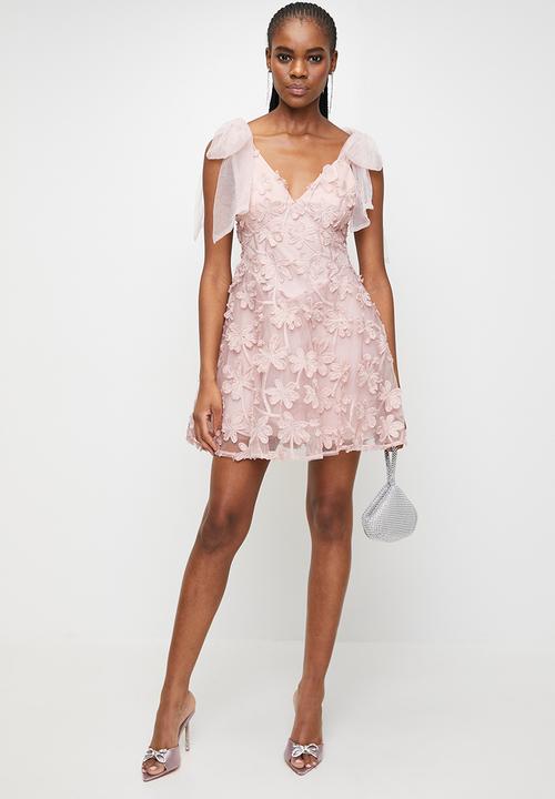 MILLA - Pink bow detail dress - Pink