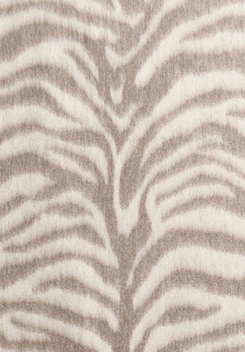 H&M - Patterned wool-blend blanket - taupe/zebra print
