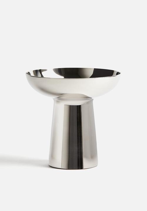 H&M - Metal vase - silver