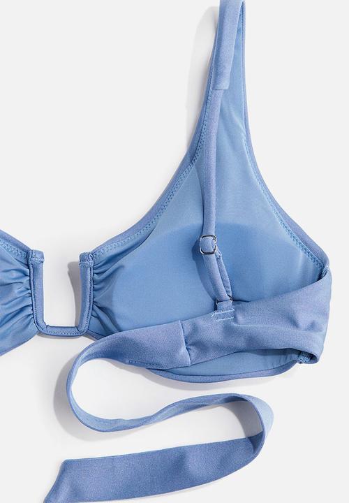 H&M - Padded bikini top - blue