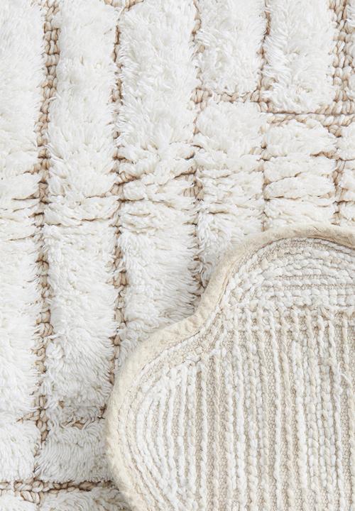 H&M - Tufted cotton bath mat - light beige