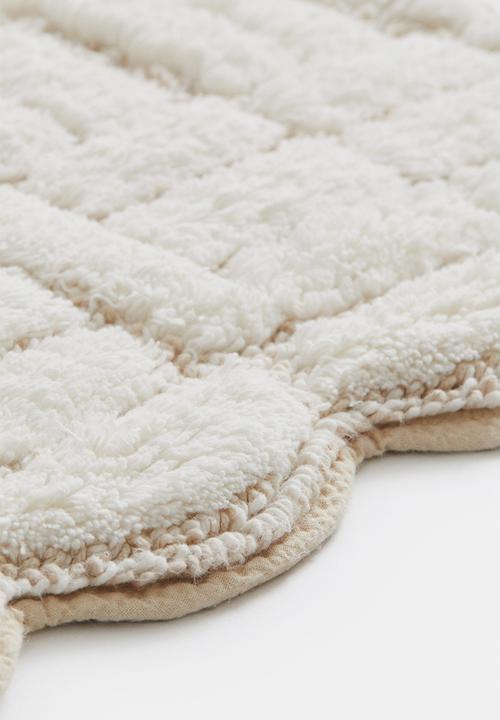 H&M - Tufted cotton bath mat - light beige