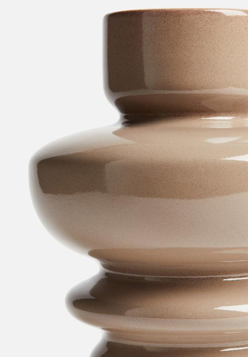 H&M - Tiered stoneware vase - beige