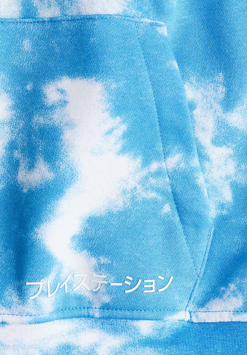 H&M - Printed hoodie - blue playstation