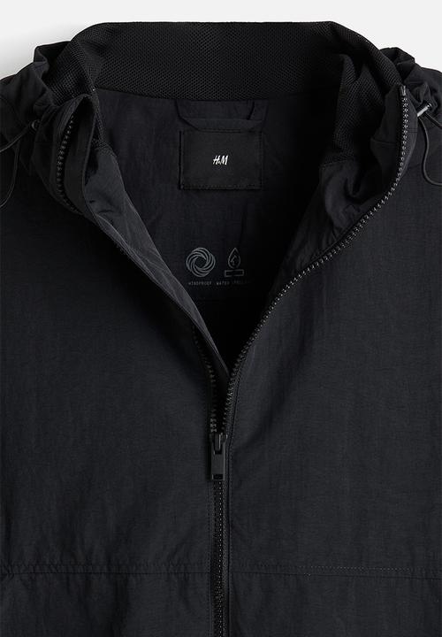 H&M - Hooded windbreaker - black